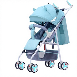 Cochecito de Bebé Plegable de Metal, Ligero, Universal para las Cuatro Estaciones, con Cuatro Ruedas, Capacidad de Carga de 15 kg, Asiento Reclinable, Venta al Por Mayor - Product Image 1