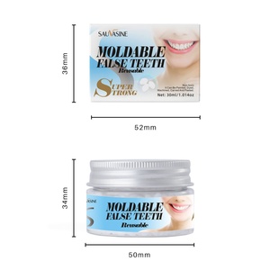 Restauración Dental, Dientes Postizos Temporales Reutilizables y Moldeables, Pegamento Sólido de 30g, Reparación de Dientes y Espacios, Adhesivos para Aparatos Ortodóncicos - Product Image 1
