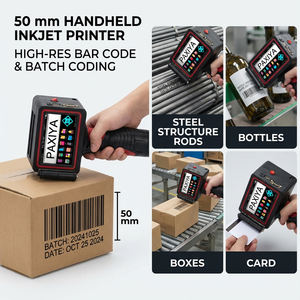 Ручной струйный принтер 50 мм, высокоточный кодировщик штрих-кодов и даты для стальных прутков, бутылок, коробок, карт - Product Image 1