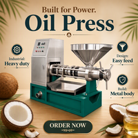 Presse à huile automatique à vis pour l'Asie du Sud-Est, Philippines, pour huile de coco, arachide, sésame, soja, capacité 300-500 kg/h