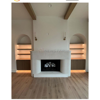 Newstar décoration intérieure moderne moderne cheminée cheminée autoportante Surround maison marbre travertin cheminée