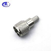Connecteur mâle droit UHF miniature à sertir en laiton pour câble RG58, certifié RoHS