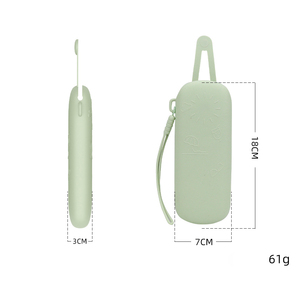 Étui à lunettes portable en silicone de qualité alimentaire, étui à lunettes de soleil, sac à lunettes, nouveau design avec crochet – Vente en gros - Product Image 6