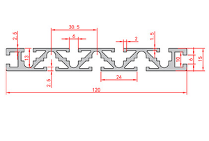 Profil Ekstrusi <span class=keywords><strong>Aluminium</strong></span> 15180 Mm - Product Image 5