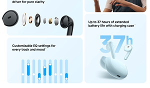 Audífonos Inalámbricos Redmi Buds 8 Active, Audífonos Intrauditivos con Batería de Ultra Larga Duración, Conectividad Dual, Audífonos Inalámbricos Verdaderos - Product Image 2