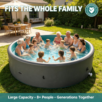 OEM Maßgefertigter Drop-Stitch Aufblasbarer Pool Großer Stabiler Swimmingpool mit Eigenem Logo Großhandel für Gewerbe & Privaten Garten