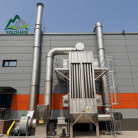 Éliminateur de fumée humide ESP robuste en acier inoxydable 304 à économie d'énergie pour la filtration des fumées des lignes de friture de frites en usine alimentaire