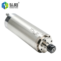 HYCNC HQD 2.2KW 220V ER20 85mm Spindle 24000RPM 400Hz Pelumasan Grease Pendingin Air Motor Spindle untuk CNC Router Pengerjaan Kayu