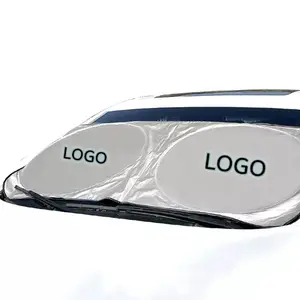 XIANGTA Logotipo Personalizado 1 pieza Parasol de coche plegable automático de alta calidad Diseño creativo ODM Cruiser Modelo Sunshield Logotipo personalizado