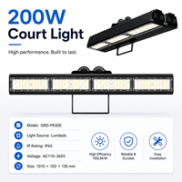 Promotion : Éclairage LED anti-éblouissement 200W 300W 400W pour pickleball extérieur, IP65, pour mât haut, terrains de football, de tennis et stades