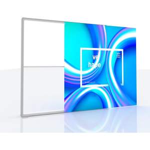 Chuangwei-Expo Slim Frameless Custom Backlit Display Stand Caja de luz de publicidad con banner de tela de tensión para ferias comerciales - Product Image 5