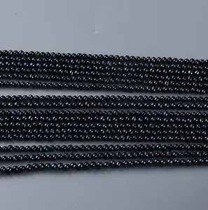 Beadsnice perle naturali perle nere perline 3-5mm