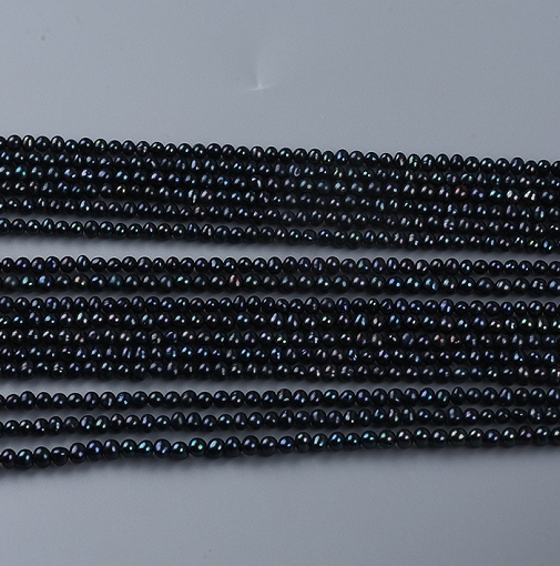 Beadsnice Natural Black Pearl Beads 3-5mm Jewelry Findings & Components