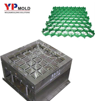 Moule d'injection plastique personnalisé de haute qualité pour la fabrication de grands grilles de pavage de toiture pour la plantation d'herbe