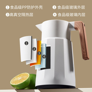 Smart Thermos Flask With Temperature Display Large Capacity Glass Inner Liner For Hot Water Insulation 24 Hours - Product Image 2