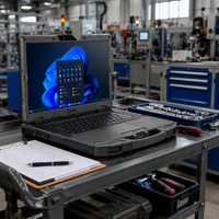 Nouvel ordinateur portable industriel semi-robuste Intel Metal S510 pour l'entretien, processeur Core Ultra 5 125U, 16 Go de DDR5, 256 Go de NVMe, 15,6 pouces, 1000 nits