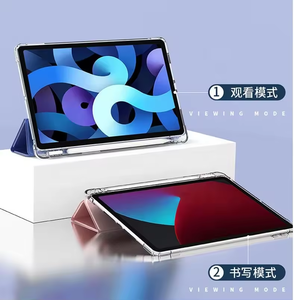 Venta al por mayor a prueba de golpes TPU Back Trifold Stand Smart Soft Tablet Cover Case para <span class=keywords><strong>iPad</strong></span> Air 4 <span class=keywords><strong>5</strong></span> <span class=keywords><strong>iPad</strong></span> <span class=keywords><strong>10</strong></span> <span class=keywords><strong>Pro</strong></span> 11 <span class=keywords><strong>Pro</strong></span> 12,9 - Product Image 6