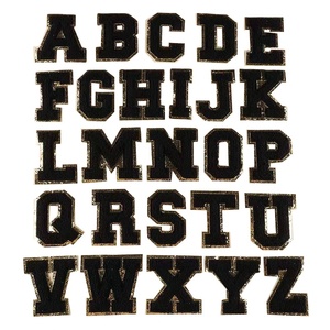 Patchs en <span class=keywords><strong>chenille</strong></span> à lettres scintillantes en promotion - Product Image 2