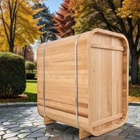 Sauna à vapeur sec traditionnel de luxe pour 2 personnes Cabane extérieure en bois pour jardin Conceptions de maison d'hôtel Sauna en bois