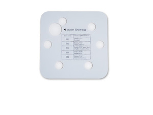 Panneau tactile en verre trempé sérigraphié sur mesure avec fenêtre d'affichage pour lecteur de contrôle d'accès d'ascenseur - Product Image 3