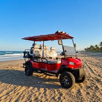 Voitures de golf électriques de luxe Skywork pour service de banquet hôtelier, 6 places avec moteur AC 72V