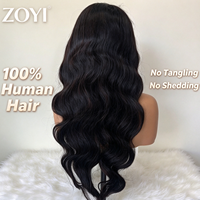 Perruque Lace Front HD 13x4 en Cheveux Humains, Densité 210, Cheveux Raides Vietnamiens Bruts, avec Baby Hair Pré-Pluckés