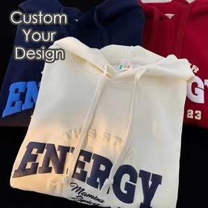 Wholesale High Quality Polyester Cotton Pullover <b>Line</b> Men Plus Size <b>Hoodie</b> Custom Logo Digital 3D Puff Print Hoodies for Men - Product Image 1