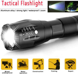 Linterna Táctica LED de Alta Potencia, 2000 Lúmenes, Impermeable IP67, Recargable por USB, Ajustable, para Camping, 8 Horas de Duración, Venta al Por Mayor - Product Image 2