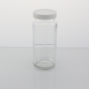 Wholesale Wide Mouth Straight Edge 360ml 12oz Round Drinks <strong>Glass</strong> Bottle Juice Paragon Jam Honey Bottle <strong>Jar</strong> with Screw Lid