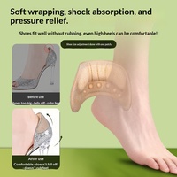 Semelles anti-frottement et antidérapantes en mousse pour talons, demi-semelles pour chaussures à talons hauts, mocassins, chaussures en cuir, ajustement universel, épaisseur 6 mm