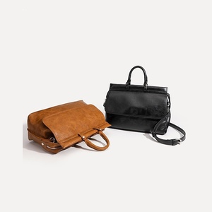 Bolso 2025, Nuevo, Moderno, Retro, Estilo Cartero, para el <span class=keywords><strong>Trabajo</strong></span> y Viajes Diarios, para Mujer, Gran Capacidad, Texturizado, Portadocumentos, Bandolera, Cuadrado, PU - Product Image 3