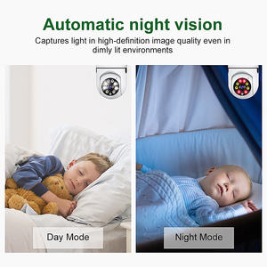 Cámara de Seguridad WiFi 1080p, Monitor para Bebés/Mascotas con Giro/Inclinación, Visión Nocturna, Audio Bidireccional, Seguimiento de Movimiento, Almacenamiento en la Nube y Tarjeta SD, Interior - Product Image 4