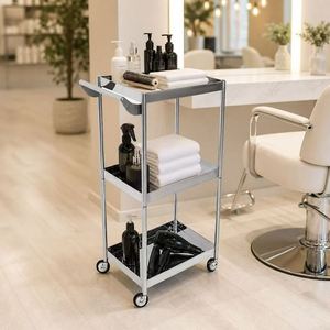 Carrito de Acero Inoxidable 201 de 3 Niveles con Ruedas Silenciosas para Clínica, Hospital, Salón - Product Image 1