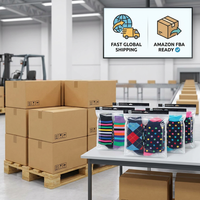 Vente en gros de chaussettes pour hommes personnalisées, décontractées, amusantes, à motifs de dessins animés, respirantes, en coton, pour le printemps