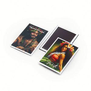 Hot Selling Refrigerator Items Custom Design Tahiti Island Souvenir Gift Tin <b>Fridge</b> Magnet - Product Image 1