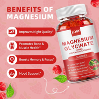 Gummies de glycinate de magnésium OEM/ODM sans sucre pour femmes et hommes – Complexe de vitamines et supplément de magnésium, malate de potassium pour améliorer la santé