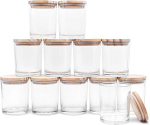 Biểu Tượng Tùy Chỉnh 3Oz 6Oz 7Oz 8Oz 10Oz 14Oz Frosted Nến Thủy Tinh <span class=keywords><strong>L</strong></span>ọ Màu Trắng Rỗng Nến Sang Trọng Jar Với Nắp Và Hộp Bao Bì - Product Image 1