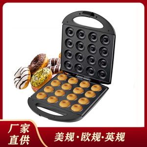 Máquina para hacer donuts, máquina eléctrica multifuncional de 16 orificios para hornear donuts, galletas, nueces, sándwiches, pasteles redondos, uso en panadería - Product Image 5