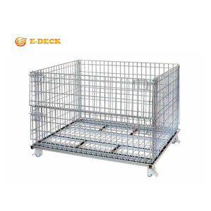 Conteneur de stockage en fil de zinc pliable et portable, fabricant en Chine - Product Image 2