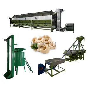 Large Capacity Dried Raw Cashew Nuts Grader Cooker / Cashew Shelling Machine / Cashew Processing Plant