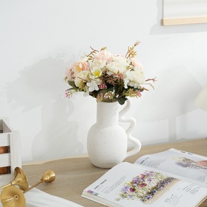 Fleurs artificielles en soie, hortensias réalistes faits à la main, petits bouquets, fleurs de table de mariage, centres de table floraux, décoration - Product Image 3