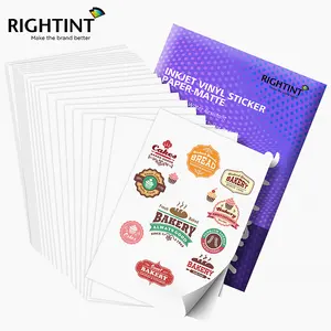 Printable Vinyl Sticker Paper Laser Glossy 100 sheets