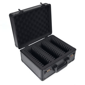 Kotak penyimpanan tas jinjing Aluminium 3 baris dapat dikunci portabel kotak penyimpanan untuk kartu olahraga - Product Image 2