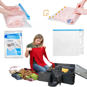 Sacs de compression manuels N-Travel Essential, pas de pompe à <span class=keywords><strong>vide</strong></span> nécessaire, sacs de rangement et organisateurs de bagages (transparents) - Product Image 5