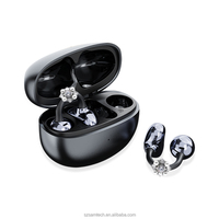 Écouteurs intra-auriculaires colorés avec logo OEM, réduction de bruit, clip d'oreille en silicone, casque confortable