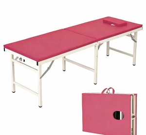 Cama de masaje plegable portátil, cama de masaje manual, ortopédica, para moxibustión, rehabilitación, terapia, masajes, tatuajes y estética. - Product Image 4