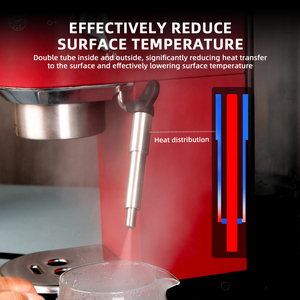 1SET macchina da caffè tubo vapore boccaglio bocchetta di ricambio compatibile con Delonghi EC685 macchina da caffè latte schiuma beccuccio - Product Image 6