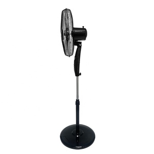 Vente en gros 18 pouces ventilateur sur pied 7 pales 3 vitesses ventilateur électrique noir ménage ventilateur sur pied mécanique - Product Image 4