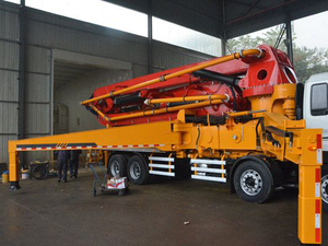 Prix d'usine, camion pompe à béton de 38 tonnes, 48 m, équipement hydraulique pliable pour la construction - Product Image 2