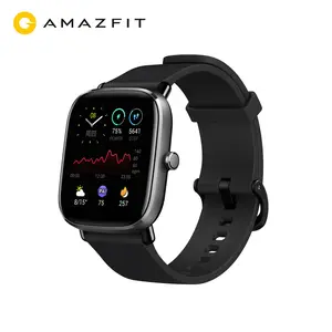 Amazfit GTS 2 jam tangan pintar Mini, arloji cerdas 70 mode olahraga, monitor tidur, tampilan GPS AMOLED untuk Android untuk iOS